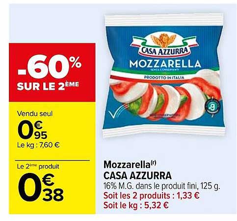 mozzarella casa azzurra