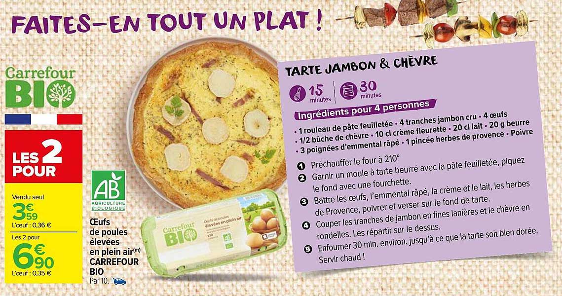 œufs de poules élevées en plein air carrefour bio