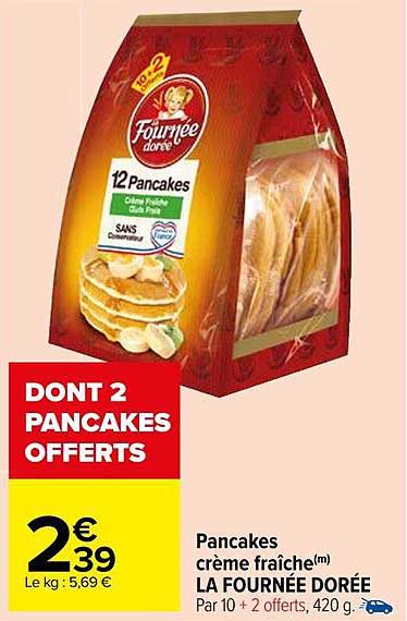 pancakes crème fraîche la fournée dorée