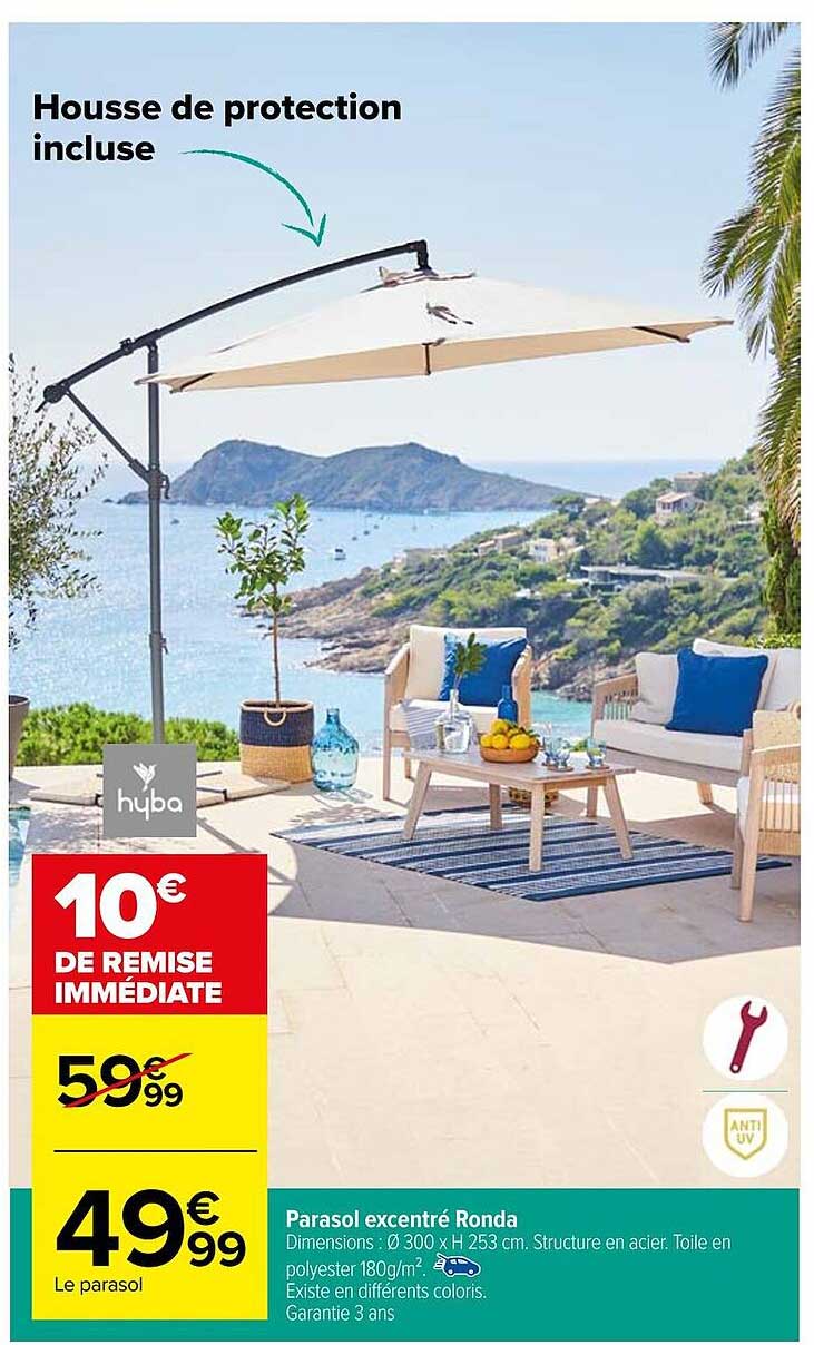 parasol excentré ronda