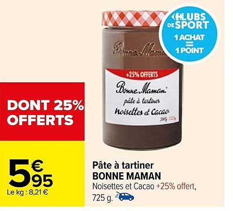 pâte à tartiner bonne maman