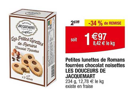 petites lunettes de romans fourrées chocolat noisettes les douceurs de jacquemart