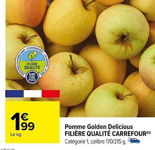 pomme golden delicious filière qualité carrefour