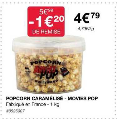 popcorn caramélisé - movies pop