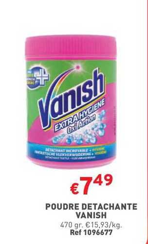 poudre détachante vanish