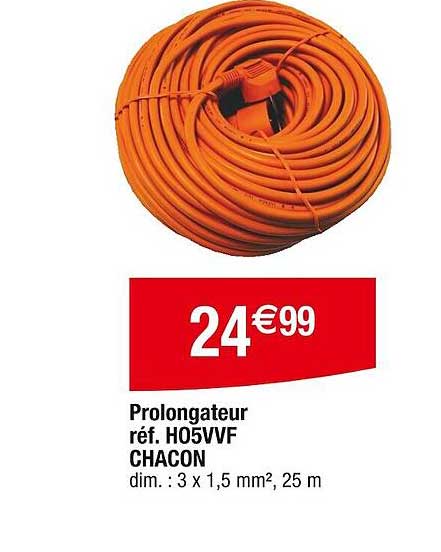 prolongateur réf. ho5vvf chacon
