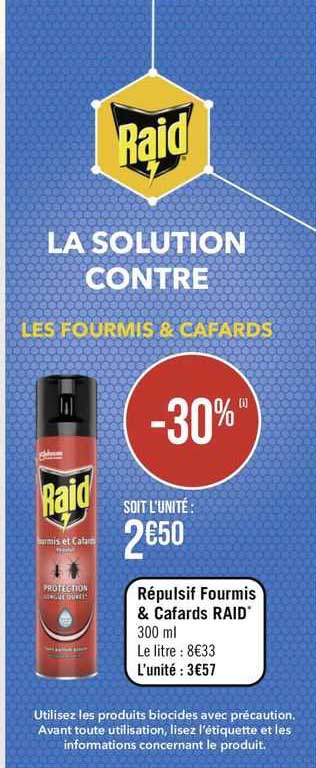 répulsif fourmis & cafards raid