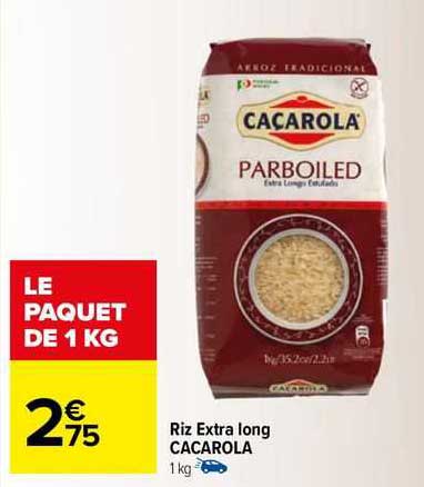 Riz Extra Long Cacarola