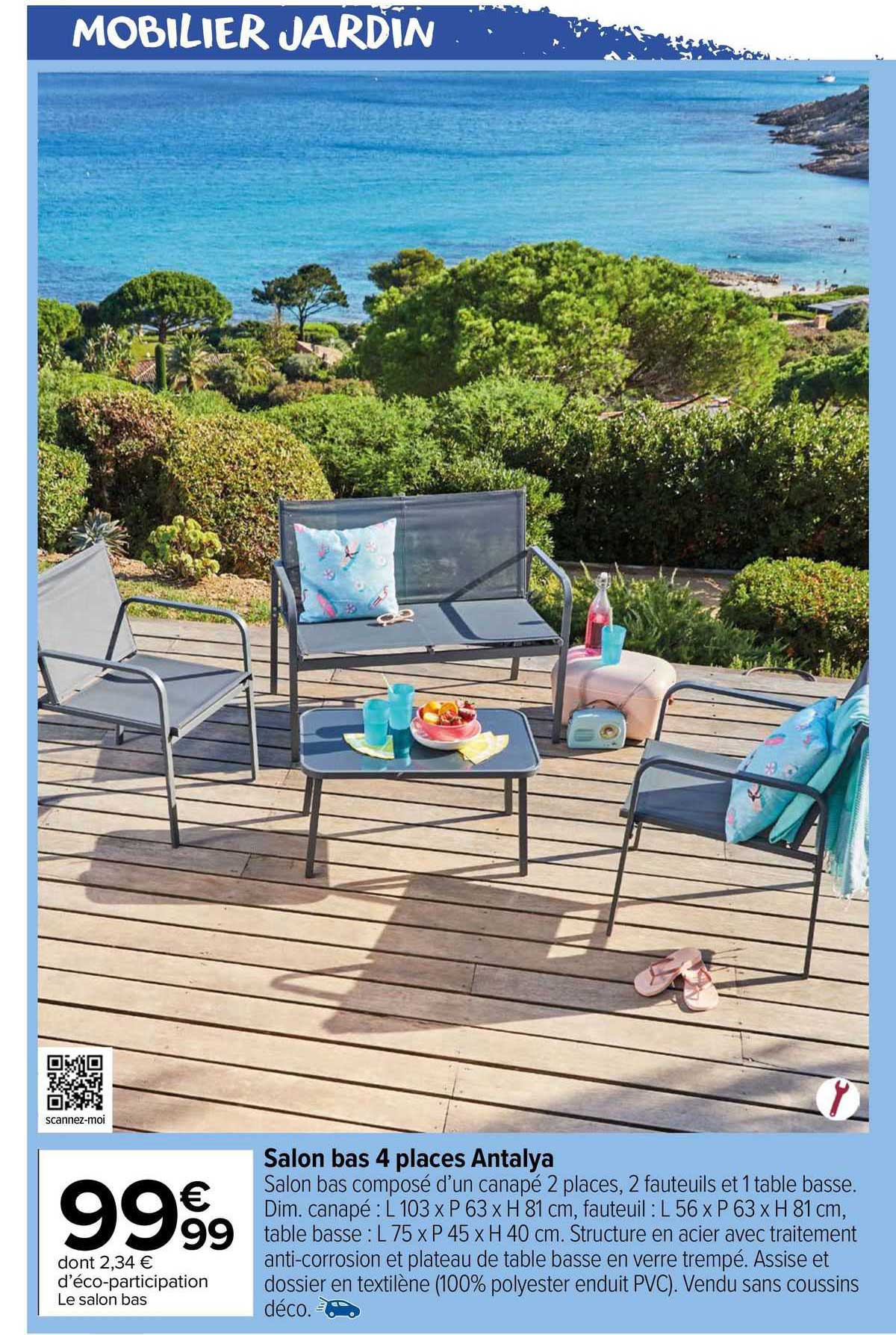 salon bas 4 places antalya