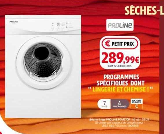 sèche-linge proline