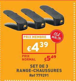set de 3 range-chaussures