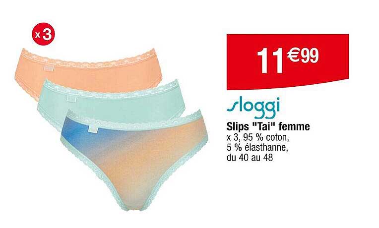 slips "tai" femme sloggi