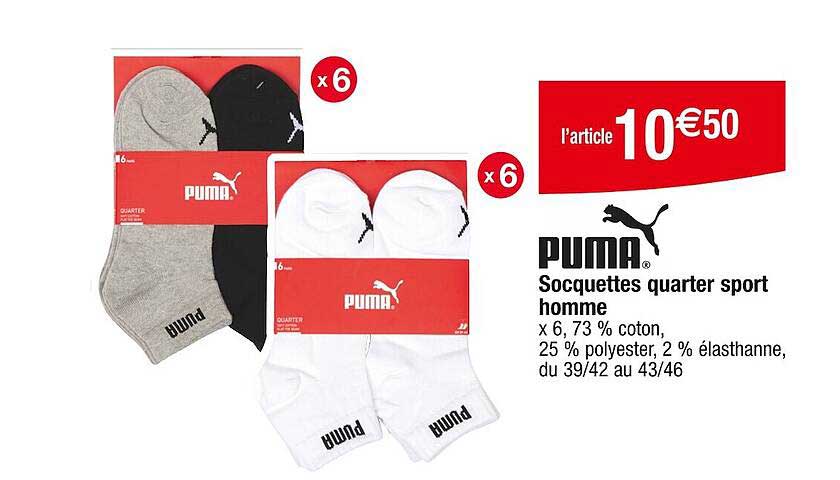 socquettes quarter sport homme puma
