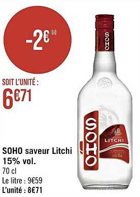 Soho Saveur Litchi 15% Vol