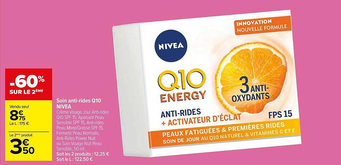 soin anti-rides q10 nivea