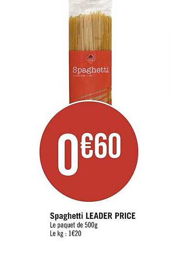spaghetti leader price