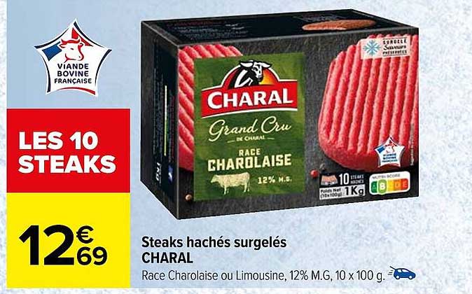 Steaks Hachés Surgelés Charal