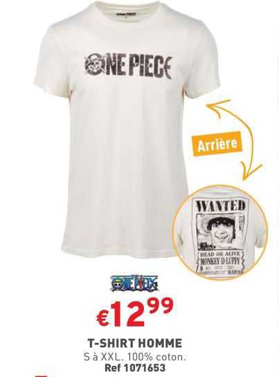 t-shirt homme one piece