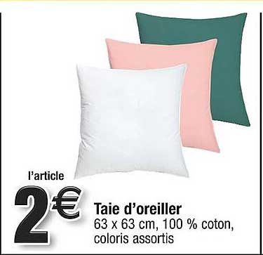 taie d'oreiller