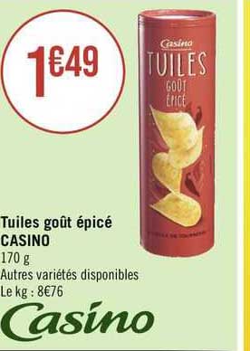Tuiles Goût épicé Casino