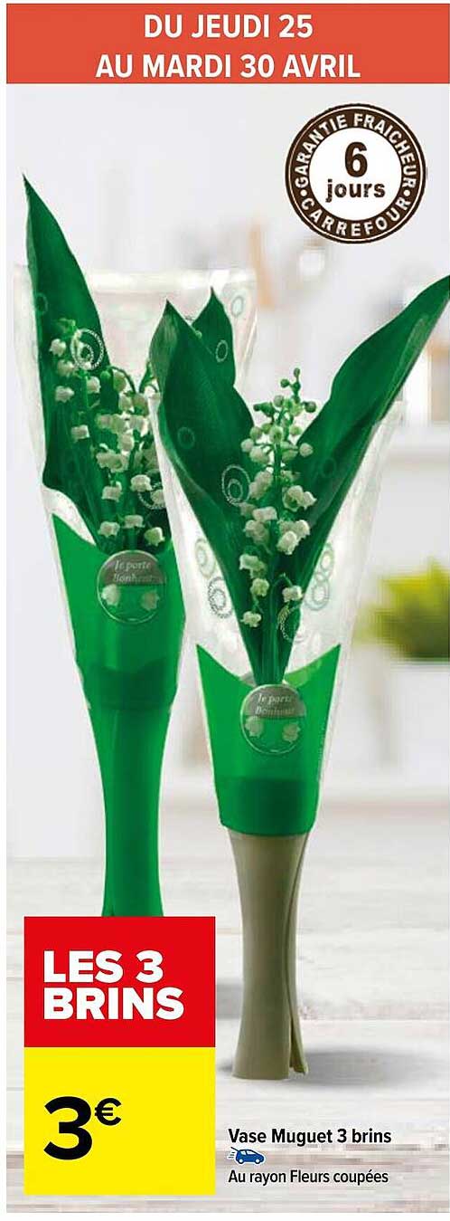 vase muguet 3 brins
