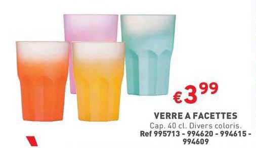 verre à facettes