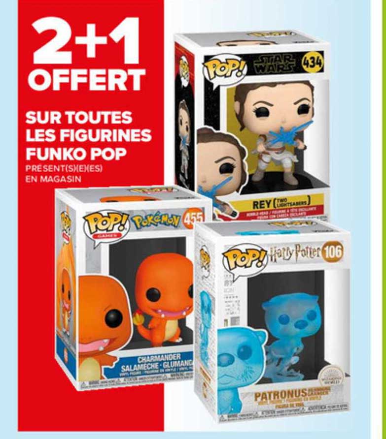 2+1 offert sur toutes les figurines funko pop