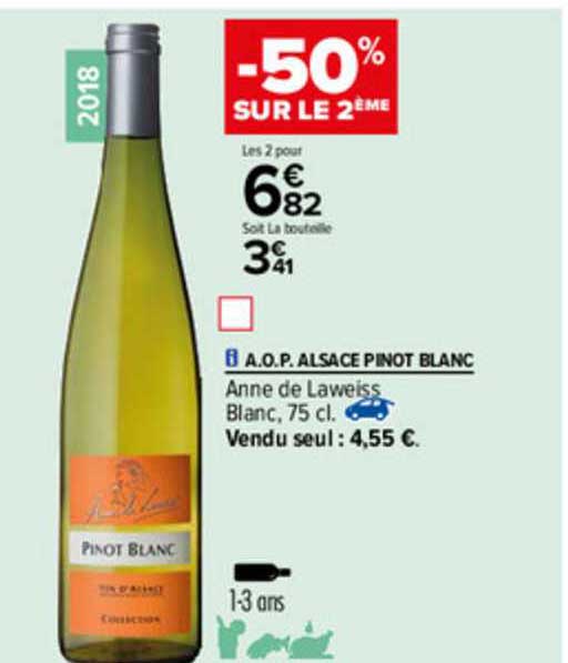 a.o.p. alsace pinot blanc anne de laweiss
