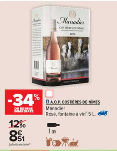 a.o.p. costières-de-nîmes manadier