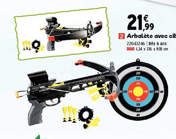 arbalète avec cible