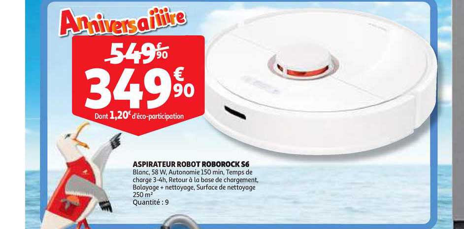 Aspirateur Robot Roborock S6