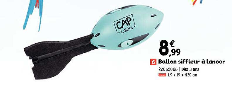 ballon siffleur à lancer