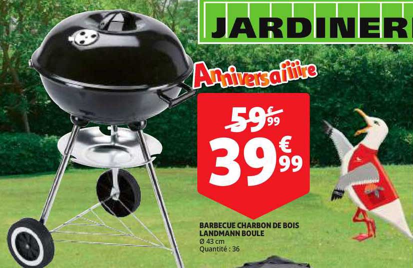 barbecue charbon de bois landmann boule