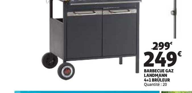 barbecue gaz landmann 4+1 brûleur