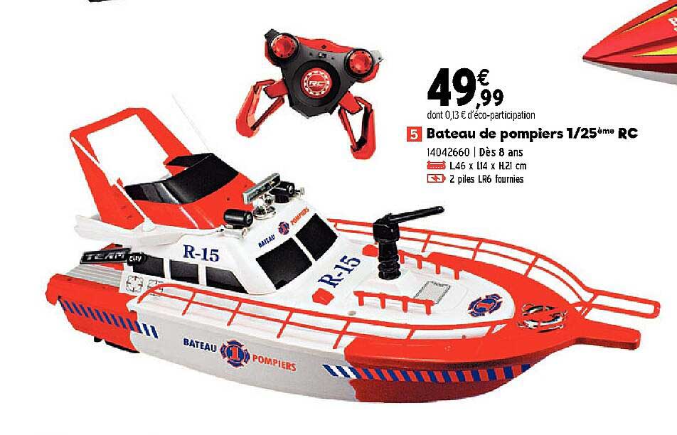 bateau de pompiers 1-25ème rc