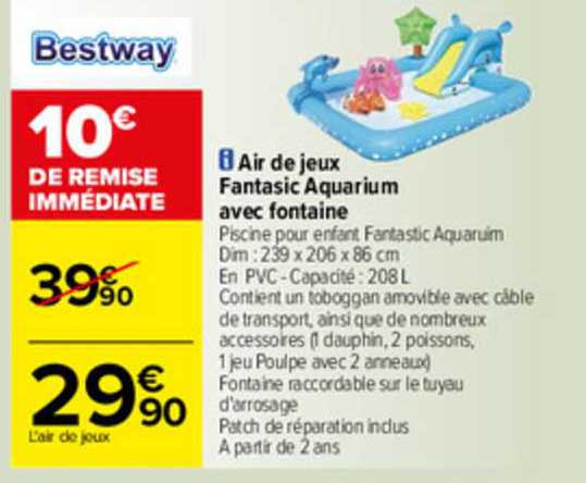 Bestway Air De Jeux Fantastic Aquarium Avec Fontaine