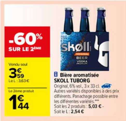 bière aromatisée skoll tuborg