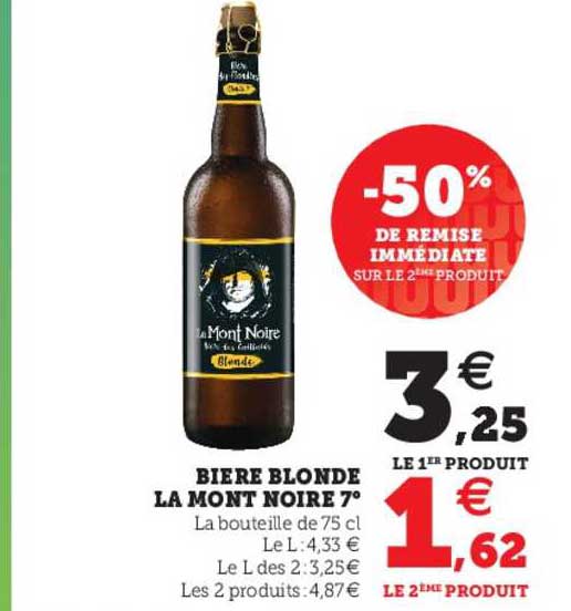 bière blonde la mont noire 7°