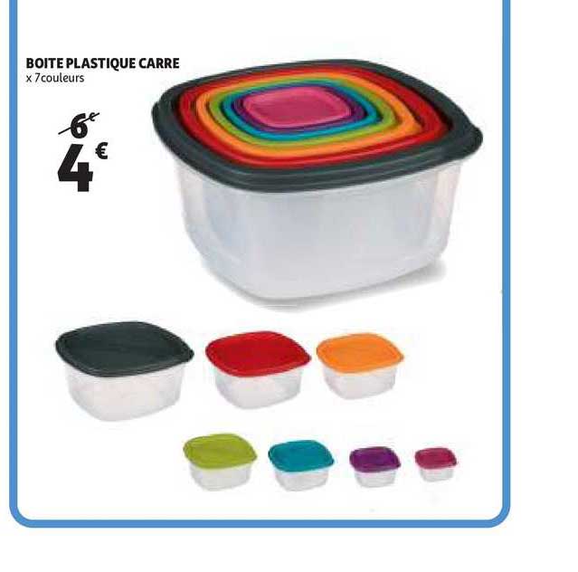 Boite Plastique Carre