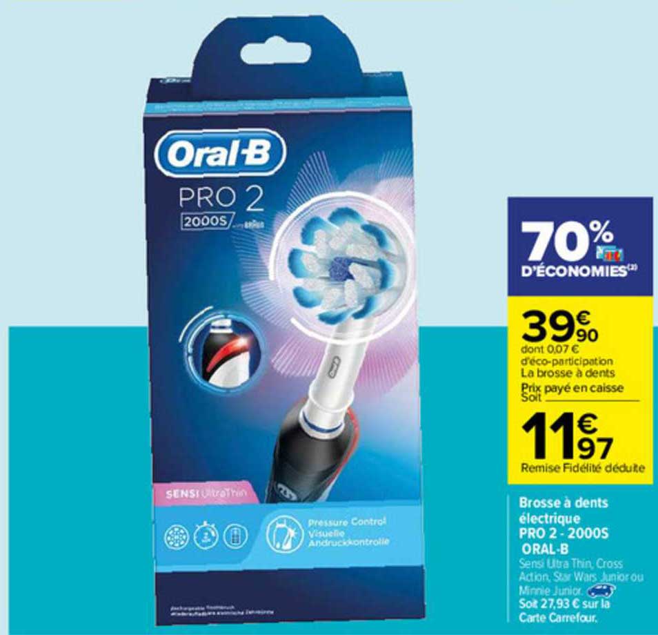 brosse à dents électrique pro 2 - 2000s oral-b