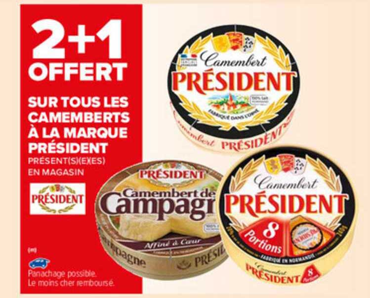Camemberts à La Marque Président