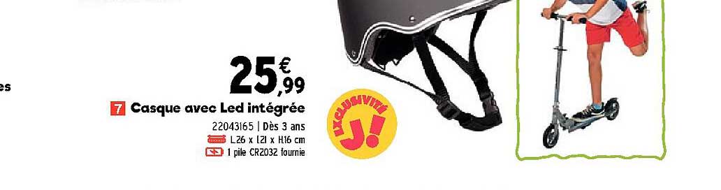 casque avec led intégrée