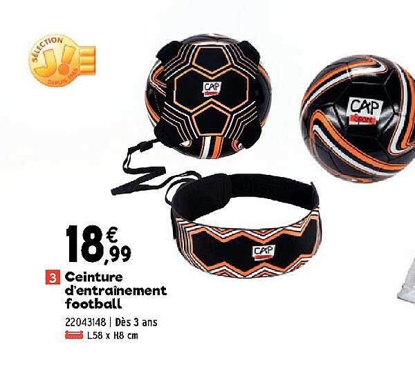 ceinture d'entraînement football