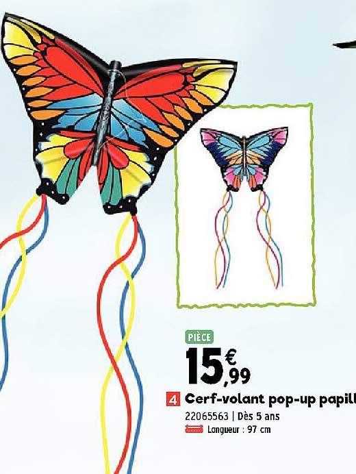 Cerf-volant Pop-up Papillon