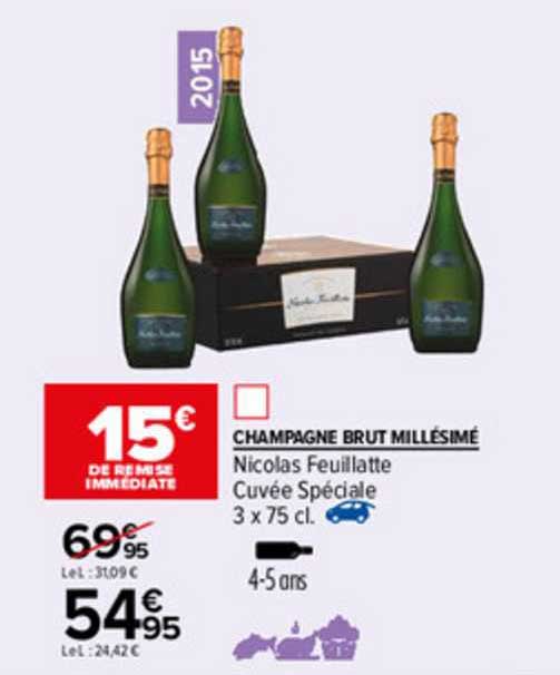 champagne brut millésimé nicolas feuillatte
