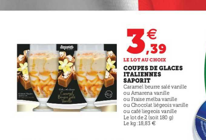 Coupes De Glaces Italiennes Saporit
