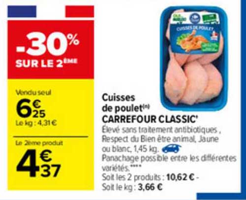Cuisses De Poulet Carrefour Classic'