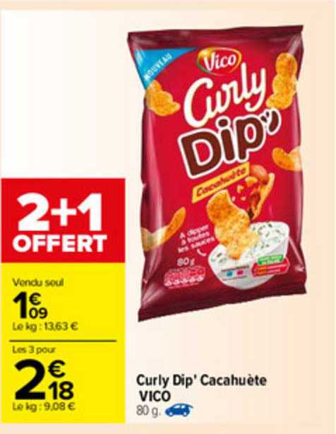 Curly Dip' Cacahuète Vico
