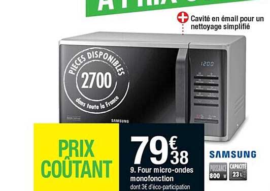 four micro-ondes monofonction samsung