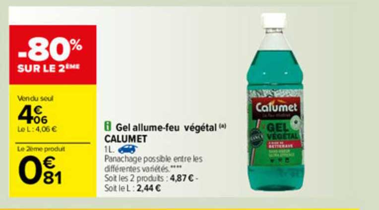 Gel Allume-feu Végétal Calumet